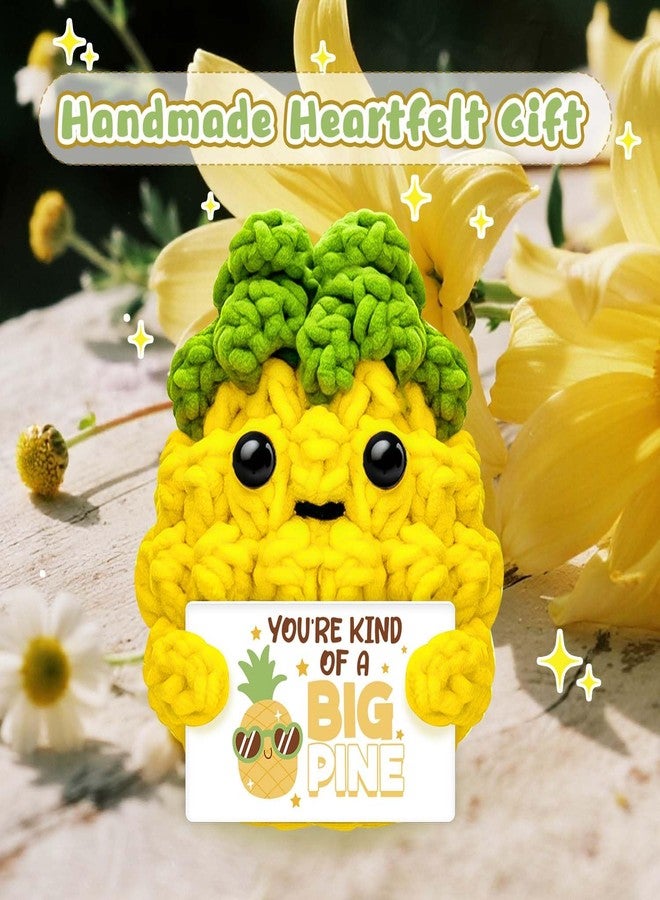 AICHPVOY Handmade Crochet Pineapple Doll with Inspirational Message Gifts for Mom Birthday Mothers Day Best Friend Teacher Appreciation Unique Inspirational Gifts for Mom Small - Image 5